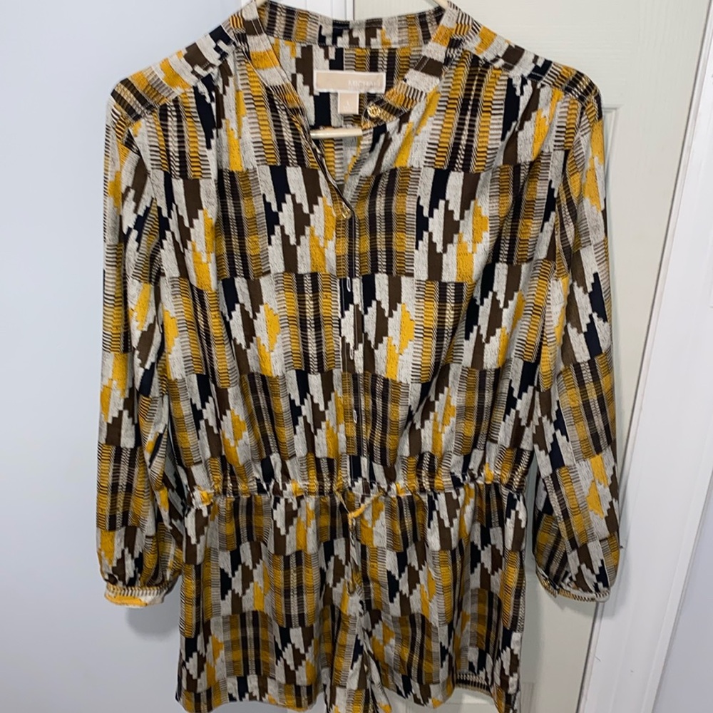 Michael Kors business geometrical top. Worn once, excellent condition.